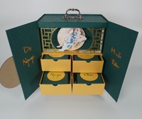 Carpeta de Papel Kraft Biodegradable y Reciclable de Primera Calidad para Pasteles de Luna y Joyería, con Logotipo Personalizable y Asa