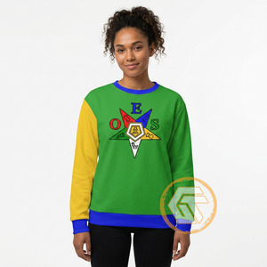 Sudadera Personalizada de Alta Calidad para Mujer, Bordada con el Símbolo de la Estrella del Este, de Algodón Sólido, Informal, para Invierno/Otoño, Ropa Griega - Product Image 4