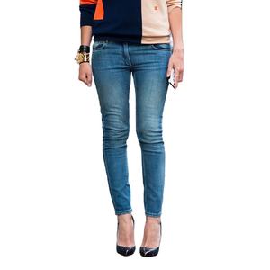 Service OEM de haute qualité Jeans en coton de qualité supérieure pour femmes Couleur personnalisée Design décontracté Taille moyenne Prix bon marché Vente en gros Nouveau produit - Product Image 1