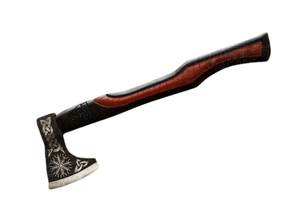 Hache Tomahawk en acier au carbone de haute qualité, fabriquée à la main, très tendance, hache Viking Ranger avec manche en bois et fourreau en cuir - Product Image 3
