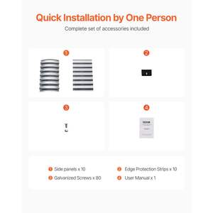 Lit de jardin surélevé en métal galvanisé argenté 4x2x2 pi jardinière extérieure Pots de fleurs et jardinières - Product Image 5