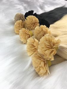 Keratina italiana I-Tips 100% Extensiones de cabello Remy vietnamita crudo 8-32 pulgadas de longitud Color claro Cinta frontal preunida Cabello ondulado - Product Image 3