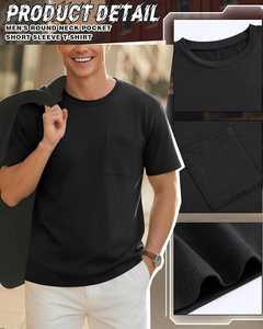 เสื้อยืดคอกลมแขนสั้นสีดำสำหรับผู้ชาย ผ้าฝ้าย 100% ทรงปกติ พิมพ์ลาย สไตล์ไฮสตรีท ระบายอากาศได้ดี ไม่หด ไม่เป็นขุย - Product Image 5