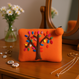 Sac à main en feutre pour organiser les bijoux - Product Image 3