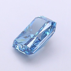 Diamant CVD bleu vif fantaisie taille radiant, clarté VS1, polissage excellent, pierre précieuse de laboratoire pour création de bijoux - Product Image 3
