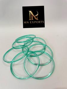 Ensemble de bracelets en argent plaqué or vert MN EXPORTS avec cristaux et strass, style tendance, bijoux de mariage unisexe - Product Image 1