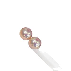 Pendientes de Perlas de Agua Dulce sin Semilla de 7-8 mm, Cuentas Gruesas Tipo Mantou, Plata S925, para Mujer - Venta al por Mayor - Product Image 3