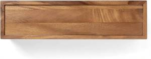 FAIZA CRAFT FC-6041 Boîte à thé carrée en bois laqué de qualité supérieure, 5 compartiments, organisateur de sachets de thé, rangement en bois de style européen - Product Image 3