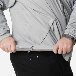 Veste coupe-vent pour homme, grande taille, légère, à capuche, fermeture éclair intégrale, décontractée, confortable, résistante au vent, vente en gros - Product Image 3