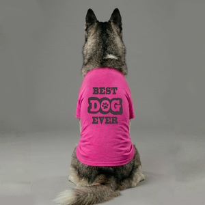 Camiseta Premium de Algodón para Perro en Color Rosa, Diseño de Cuello Redondo, Suave, Cómoda y Transpirable, Ropa para Mascotas en Oferta - Product Image 1