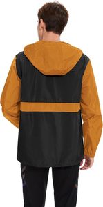 Men's <b>Rain</b> <b>Jacket</b> Waterproof Lightweight windbreaker Packable <b>Rain</b> <b>Pullover</b> for Hiking Golf Running Fishing Work - Product Image 3