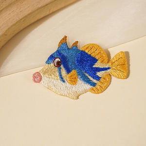 Colorful Embroidery Patch Embroidered <b>Iron</b> <b>On</b> Badge Twill Fabric Patches for Clothing Hats Bags Wholesale Heat Transfer - Product Image 2