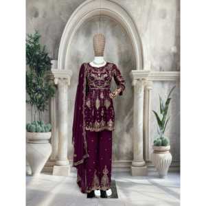 Ensemble haut et bas pour femmes avec un dupatta élégant pour les fêtes - Product Image 2