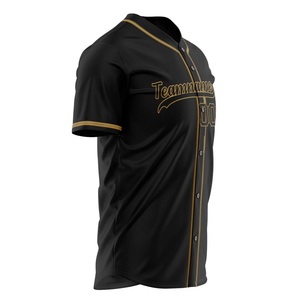Camiseta de Béisbol Negra Personalizada para Hombre, Manga Corta, Cuello en V, Absorbe la Humedad, Ropa Deportiva de Equipo con Número 00 Impreso en la Parte Delantera - Product Image 2