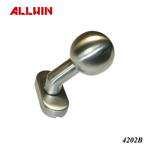 Perilla de ventana de puerta de Rosa redonda de estilo moderno, acero inoxidable para hoteles, apartamentos, oficinas, Material ABS de madera, manijas de madera de latón - Product Image 5