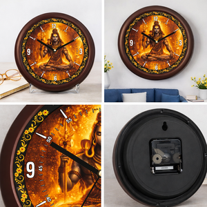 Modern <b>Silent</b> Quartz Lord Shiva Wall <b>Clock</b> Spiritual Home Decor Mahadev Design Promotional Office Products Christmas New Year - Product Image 3