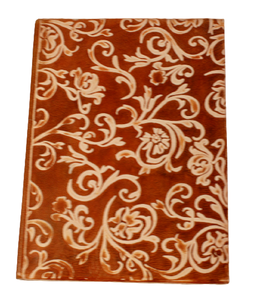Handmade Recycled Cotton Paper Leather Hard Cover Goat TC Debossed Design <b>A5</b> Diary Customizable for Promotion - Product Image 1