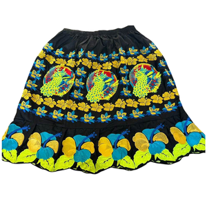Fast Shipping Easy Wear Sale Breathable Soft Casual Vintage Women <b>Skirts</b> <b>Elastic</b> <b>Waist</b> Pleated 100% Polyester Anti-Wrinkle - Product Image 2
