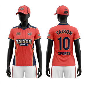 Maillot de cricket pour femmes 180 GSM en polyester interlock, marron, or, noir, avec panneaux latéraux, uniforme personnalisé, impression par sublimation, design professionnel - Product Image 5