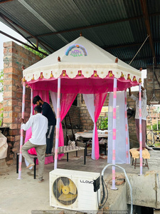SHREE SIDHI VINAYAK <b>TENT</b> EXPORT Luxury Pagoda Marquee <b>Canopy</b> <b>Tent</b>-Cotton Double Layer MSI Frame Fire Retardant Three-Season UV - Product Image 4