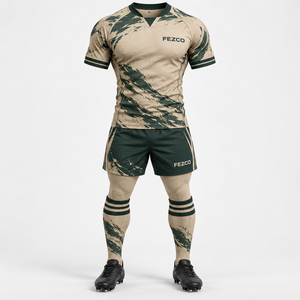 Uniforme de rugby professionnel fabriqué en usine, faible MOQ, service OEM ODM, séchage rapide, sublimation avec fonction respirante - Product Image 4