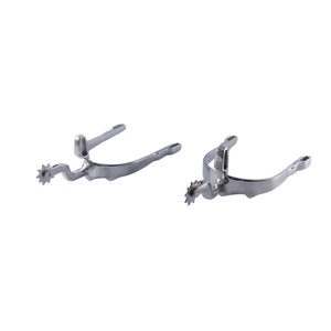 Espuelas de Acero Inoxidable para Caballos, Estilo Vaquero Occidental, para Entrenamiento y Competición Ecuestre - Product Image 1