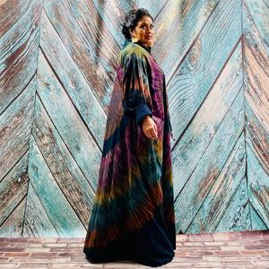 Nouvelle Robe Kimono Longue Sexy 2025 – Été Unisexe Grande Taille pour Femmes – Écologique – 100% Polyester Tie-Dye – Vacances - Product Image 3