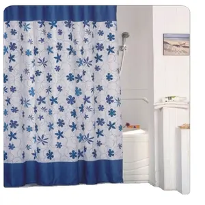 Rideau de douche en gros à rayures horizontales rideau de douche en polyester rideaux de salle de bain tissu imperméable 72x72 marine blanc sac ..