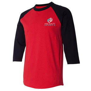 Camisetas Deportivas de Manga Raglán para Hombre, Logotipo Personalizado, Algodón Premium Transpirable, Ropa Deportiva Informal para Gimnasio, Estilo Béisbol - Product Image 5