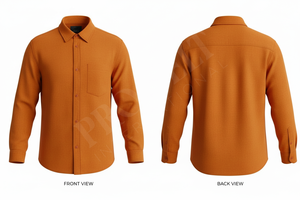 Chemise habillée décontractée à manches longues de haute qualité avec poche, en tissu doux, fermeture boutonnée, élégante, tendance, coupe ajustée - Product Image 4