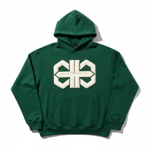 Sweat-shirt personnalisé à capuche zippé pour homme, impression 3D en relief, 500 GSM, molleton épais, coupe ample, style streetwear, délavé à l'acide - Product Image 1