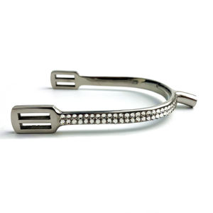 Espuelas de Caballo Personalizadas con Cristales de Diamante, Espuelas Inglesas de Acero Inoxidable, Espuelas Vaqueras Occidentales - Product Image 1