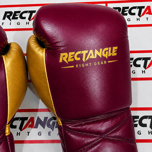 Gants de boxe rectangulaires à lacets, équipement d'entraînement professionnel pour le combat et le sparring, en cuir véritable, fabriqués à la main, pour adultes. - Product Image 2