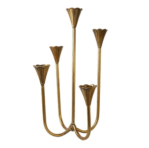 Eco Friendly Heavy Duty Cast Iron Candle Stand For Long Lasting Use In Home <b>Decor</b> Dining <b>Table</b> And Festive <b>Decoration</b> Purpose - Product Image 1