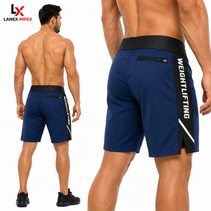 Custom <b>Men</b>’s Weightlifting Training Board Shorts Quick Dry Gym Fitness Swim <b>Trunks</b> 4-Way Stretch Athletic Beachwear OEM ODM - Product Image 4