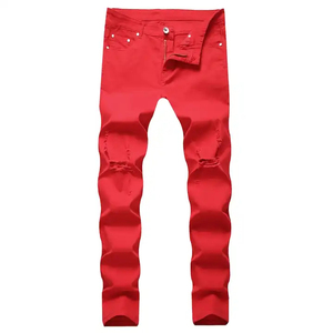 Nuevos Jeans de Mezclilla para Hombre, Estilo Recto Elástico, Formal de Negocios, Casual, 100% Algodón, Jeans Azules, Invierno, Otoño, Transpirables, Ecológicos - Product Image 5
