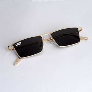 LMA 3524New Arrival Fashion Men Gold Metal Ins <b>Square</b> UV400 Lens Women Custom Shades High Quality Punk <b>Sunglasses</b> Design Eyewear - Product Image 1