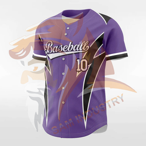 Maillots de baseball à la mode, design unique, impression par sublimation, logo d'équipe, nom, numéro, vente chaude - Product Image 4