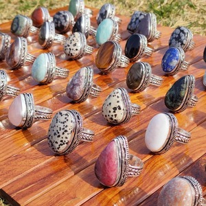 Natural Gemstone <b>Statement</b> <b>Rings</b> Heavy Designer <b>Rings</b> Wholesale Fashion Jewelry Supplier Large Stone Cocktail <b>Rings</b> Gift <b>Rings</b> - Product Image 4