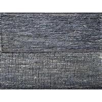 Handgetufteter Jute-Teppich mit Baumwollunterlage Umweltfreundlicher Rutschfester Teppich mit Geometrischem Muster |   Holzkohle |   Maßanfertigungen Verfügbar