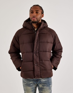 Doudoune matelassée oversize noire brillante personnalisée pour homme avec poche sur la manche - Product Image 3