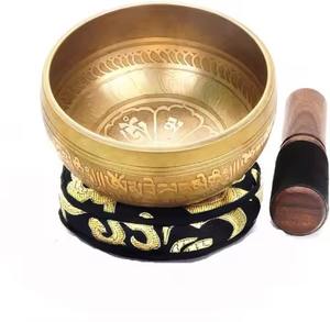 Bol chantant en métal artisanal de qualité supérieure pour la méditation, la thérapie sonore, le yoga, la pleine conscience et la relaxation - Product Image 2