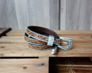 Cinturón de cuero genuino de piel de vaca marrón hecho a mano, longitud personalizada de alta calidad, estilo de moda occidental Vintage Premium - Product Image 4