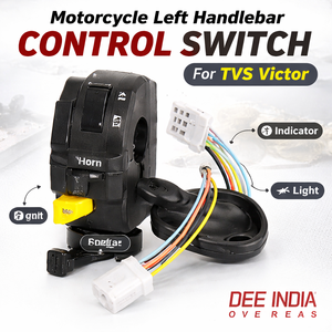 Interruptor de Control Izquierdo para Motocicleta TVS Victor |   Interruptor de luz e indicador de bocina para manillar izquierdo, repuesto OEM - Product Image 2