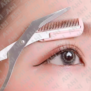 Tijeras de Manicura con Logotipo Personalizable, Extra Finas, para Cutículas, Afiladas, Rectas, de Acero Inoxidable, para Diestros, para Dar Forma a Cejas y Pestañas - Product Image 2