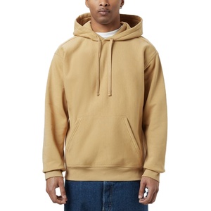 High Quality 100% Cotton Hoodies Custom Logo Plain Thick Heavyweight Oversized Pullover for Winter Colorful Blank Hoodies - Product Image 2