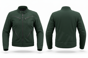 100% High Quality Material Motorcycle <b>Jacket</b> Slim Fit <b>Biker</b> <b>Jacket</b> with Zipper Pockets Stand Collar Stylish Custom Riding Coat - Product Image 2