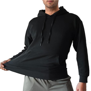 Hoodie streetwear surdimensionné pour homme, impression et broderie de logo personnalisés, 100% coton, service OEM ODM disponible - Product Image 3