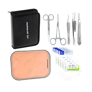 Kit de suture de coussinets chirurgicaux ensemble d'outils d'instruments chirurgicaux médicaux de sutures Kit médical de sutures en acier inoxydable pour les étudiants en médecine - Product Image 1