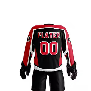 Uniforme de Hockey sobre Hielo de Color Personalizado Hecho en Fábrica, Transpirable, Antibacteriano, de Secado Rápido, Servicio OEM de Alta Calidad - Product Image 4